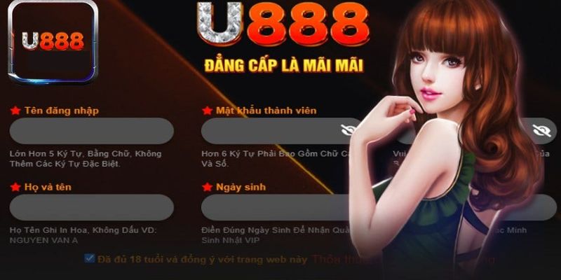 Cách đăng ký tài khoản u888 chơi game săn tiền thưởng