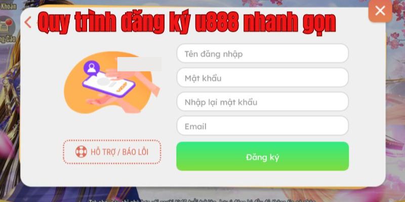 Hướng dẫn đăng ký u888 cho người mới chi tiết