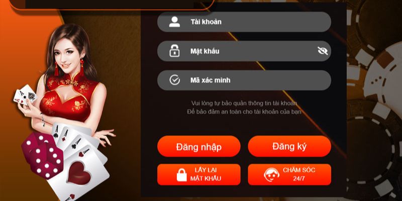 Đăng nhập trên app u888