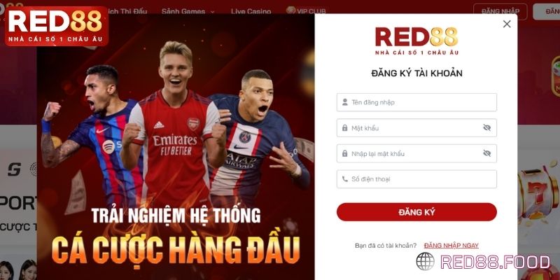 Đăng ký RED88 theo hướng dẫn chi tiết 